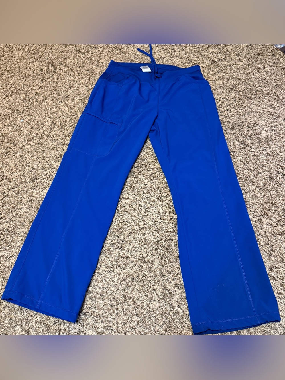 Cherokee women’s drawstring scrub pants Lg Royal Blue